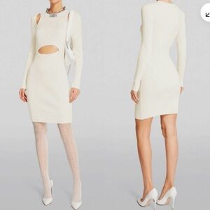 Wolford Simkhai Merino Wool Contoured Rib Dress. Size M , Retail $795 new